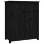Voir la diapositive 2 : VIDAXL Buffet Noir 83x41,5x100 cm Bois massif de pin