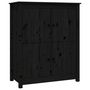 Voir la diapositive 2 : VIDAXL Buffet Noir 83x41,5x100 cm Bois massif de pin