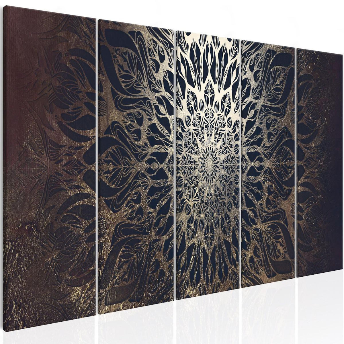 Paris Prix Tableau Imprimé 5 Panneaux  Hypnosis Brown Narrow