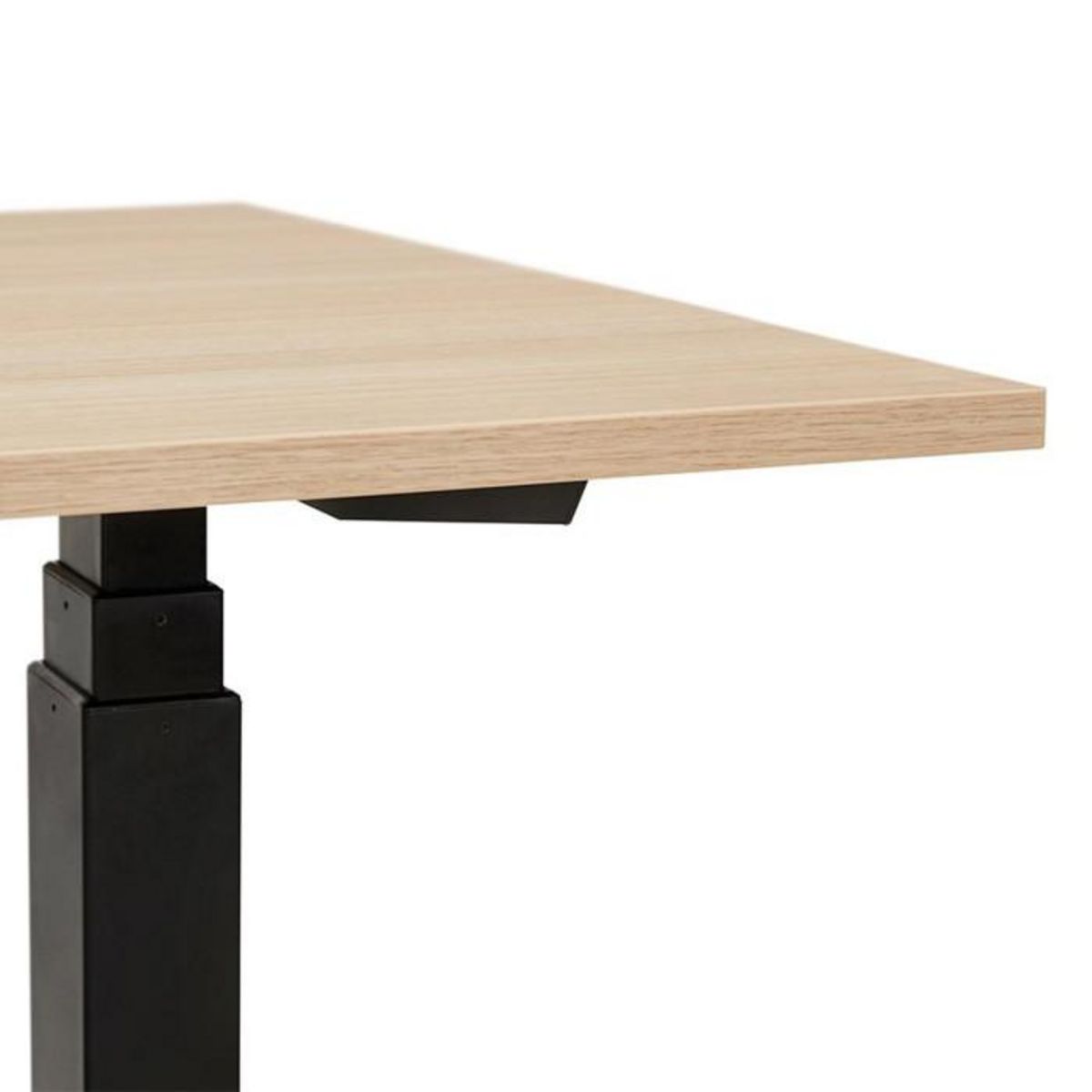 Paris Prix Bureau Ergonomique Réglable  Électrique  140cm Naturel & Noir