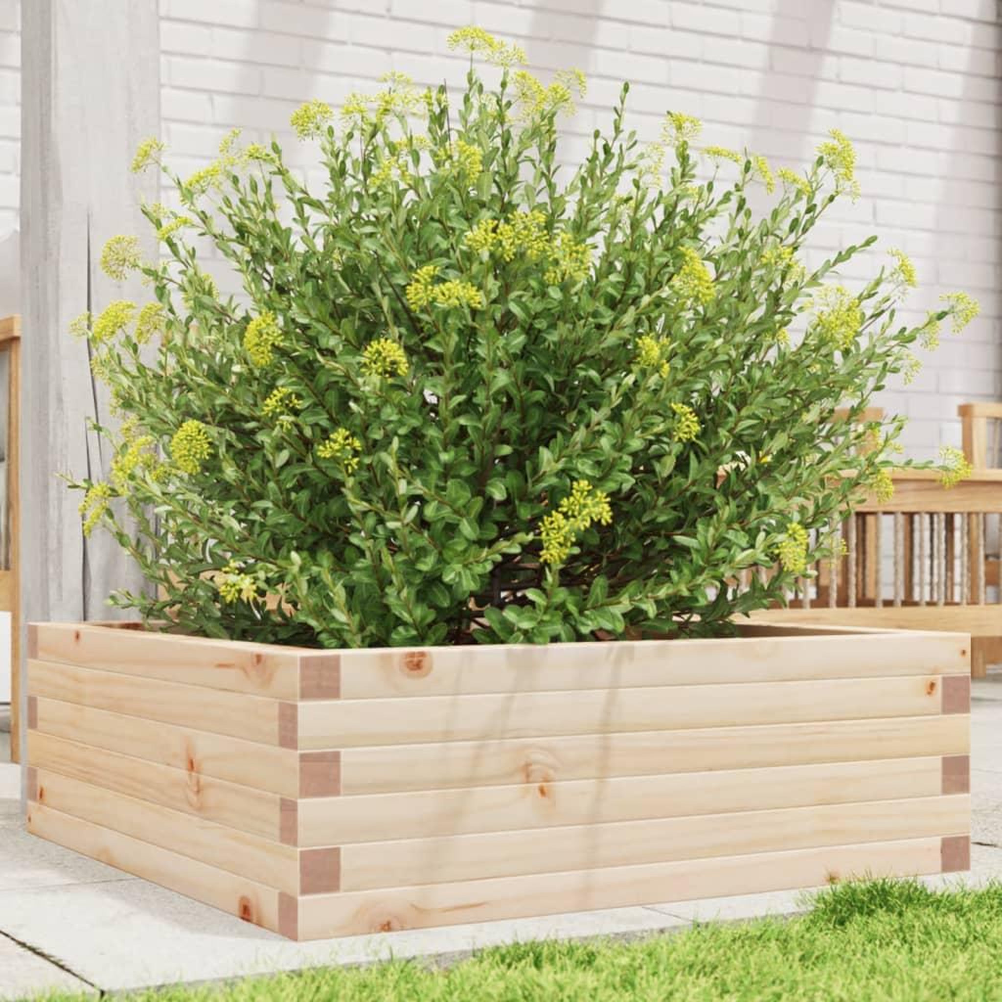 VIDAXL Jardiniere 70x70x23 cm bois de pin massif