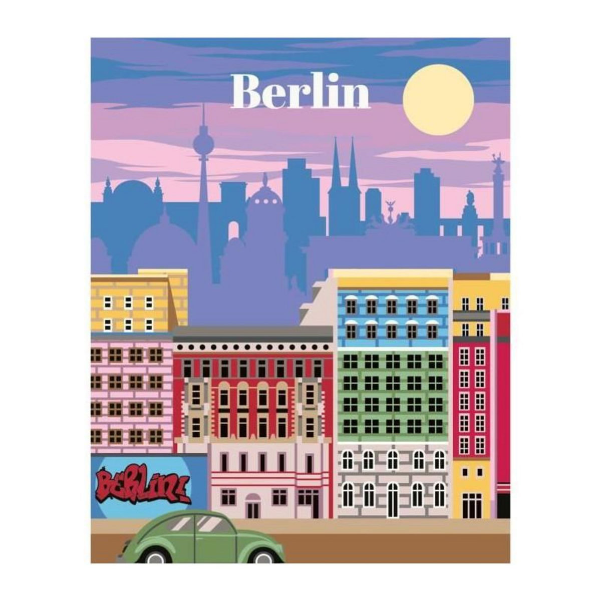 RAVENSBURGER CreArt 24x30 cm Berlin, Adulte, Peinture par numéros, 25521, Ravensburger