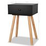 Voir la diapositive 6 : VIDAXL Table de chevet 2 pcs Bois de pin massif 40 x 30 x 61 cm Noir