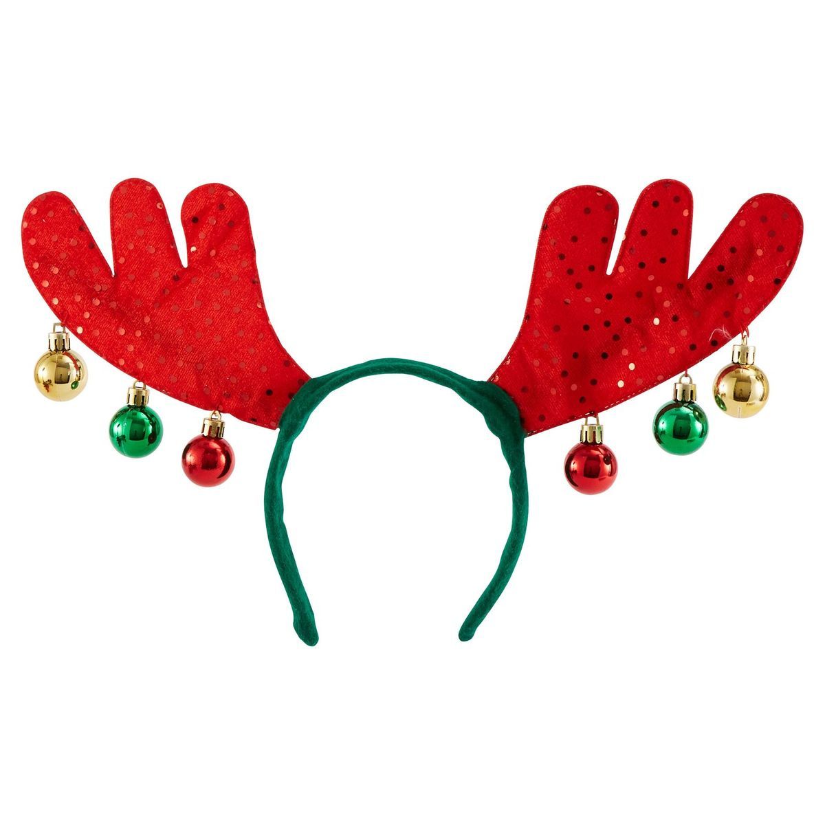 Serre tête bois de cerf avec boules plastique