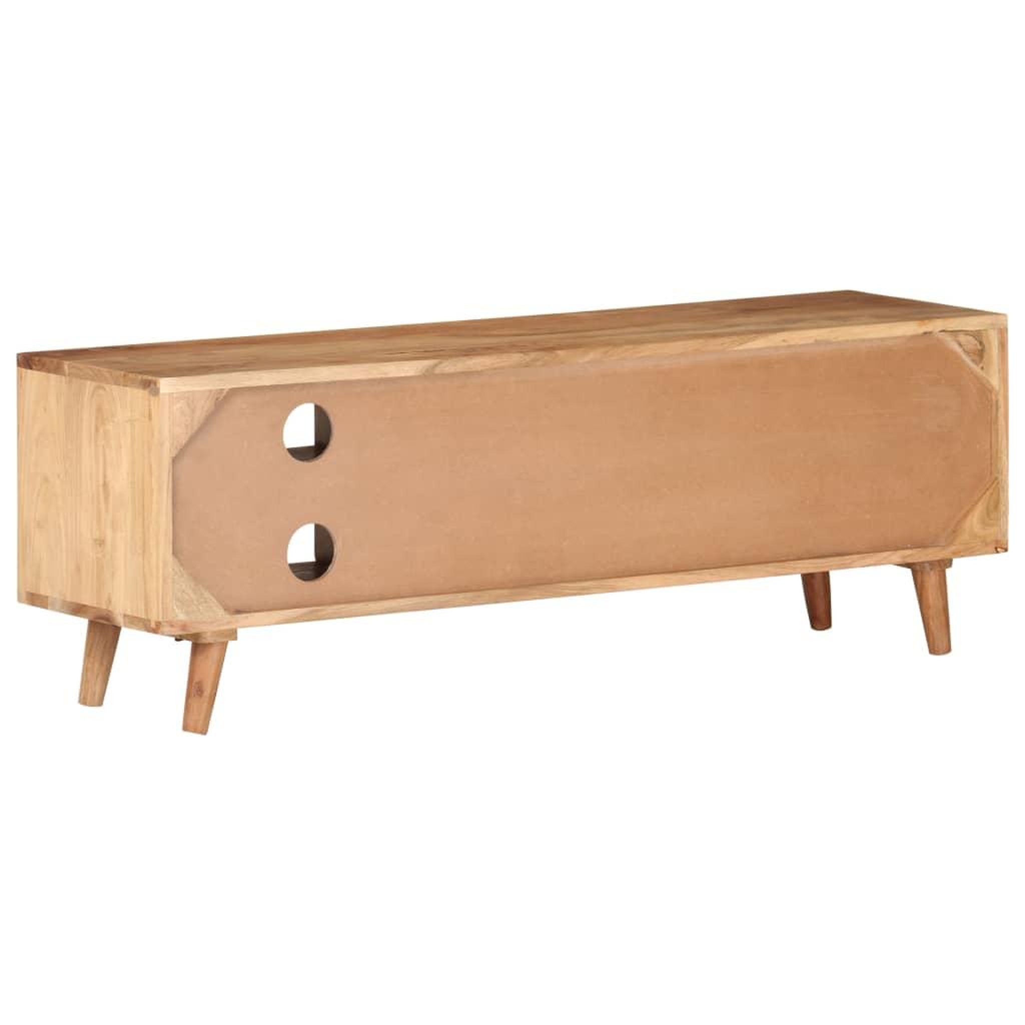 Voir la diapositive 3 : VIDAXL Meuble tv 115x30x39 cm bois d'acacia massif