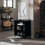 Voir la diapositive 1 : VIDAXL Buffet noir 57x35x70 cm bois d'ingenierie