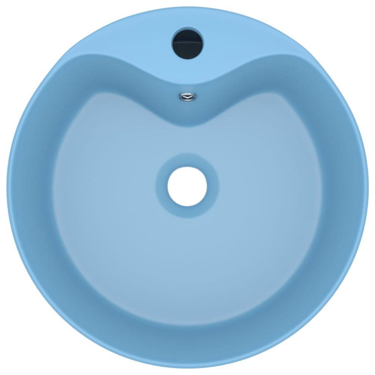 VIDAXL Lavabo de luxe avec trop-plein Bleu clair mat 36x13cm Ceramique