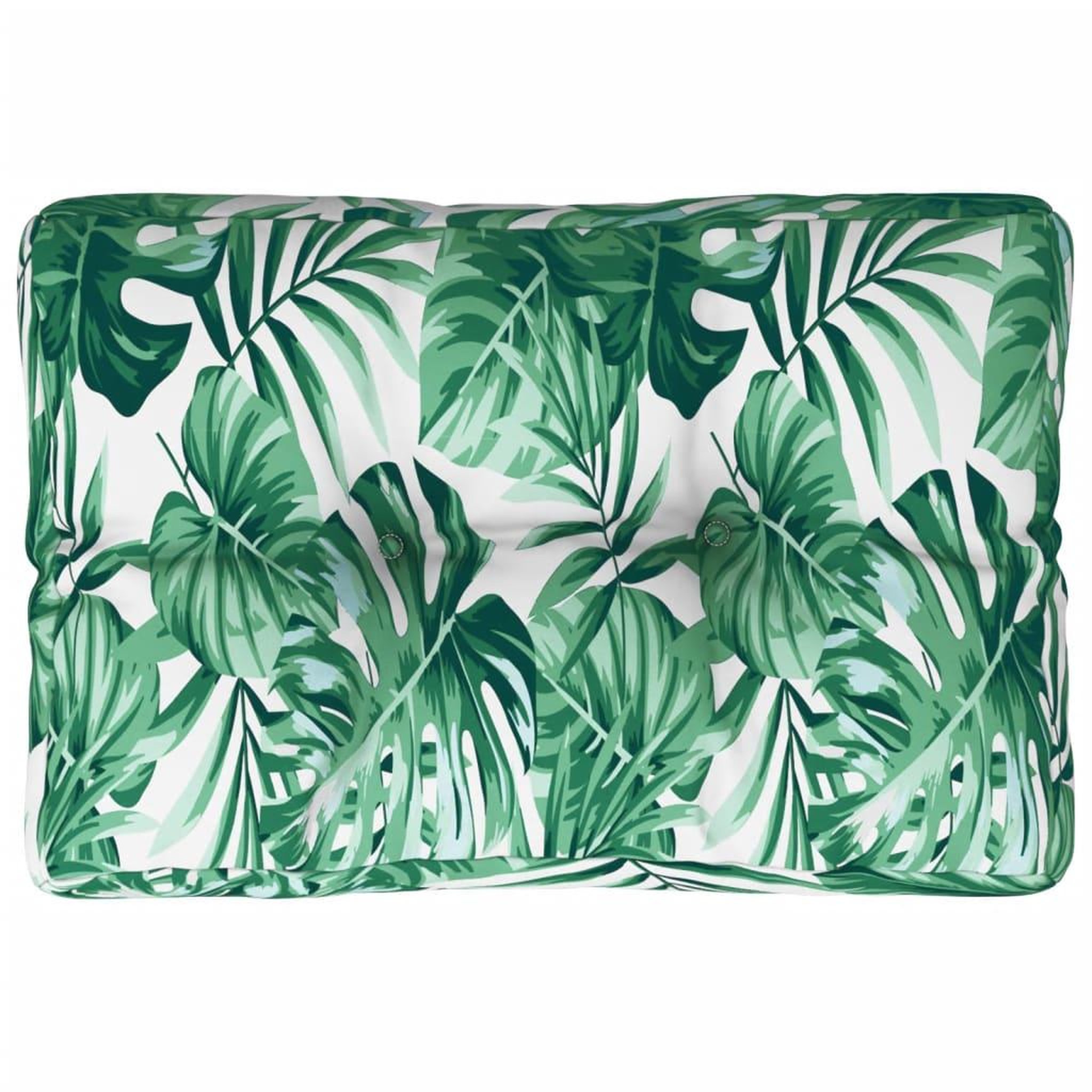 Voir la diapositive 2 : VIDAXL Coussin de palette motif de feuilles 50x40x12 cm tissu
