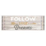 SUD TRADING Toile flèche Boho - 90 x 30 cm - Follow your Dreams
