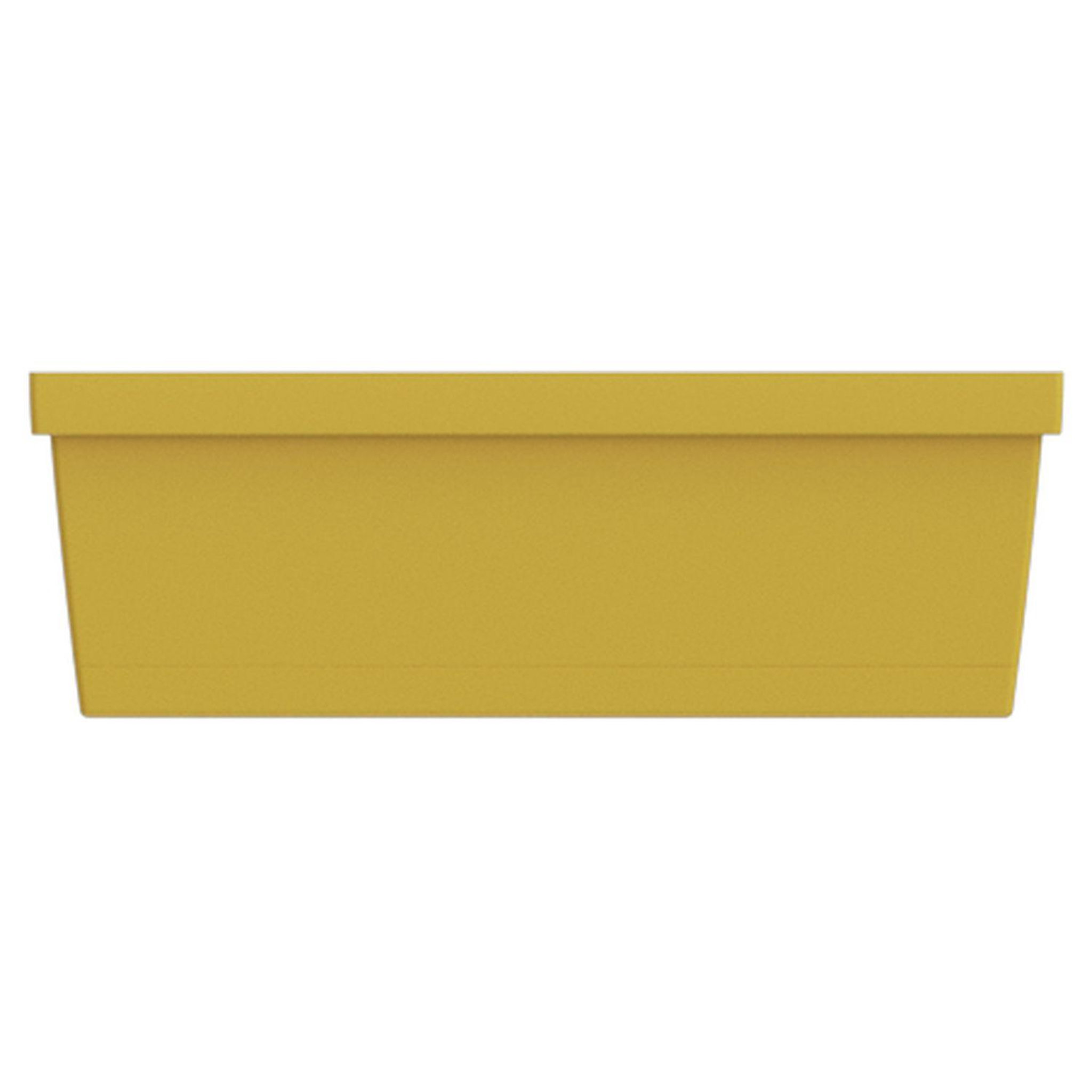 GARDENSTAR Balconnière + plateau L50 cm moutarde