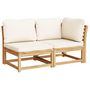 Voir la diapositive 3 : VIDAXL Salon de jardin 6 pcs avec coussins bois d'acacia solide