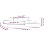 Voir la diapositive 6 : VIDAXL Jardiniere 112x112x27 cm Bois massif de pin
