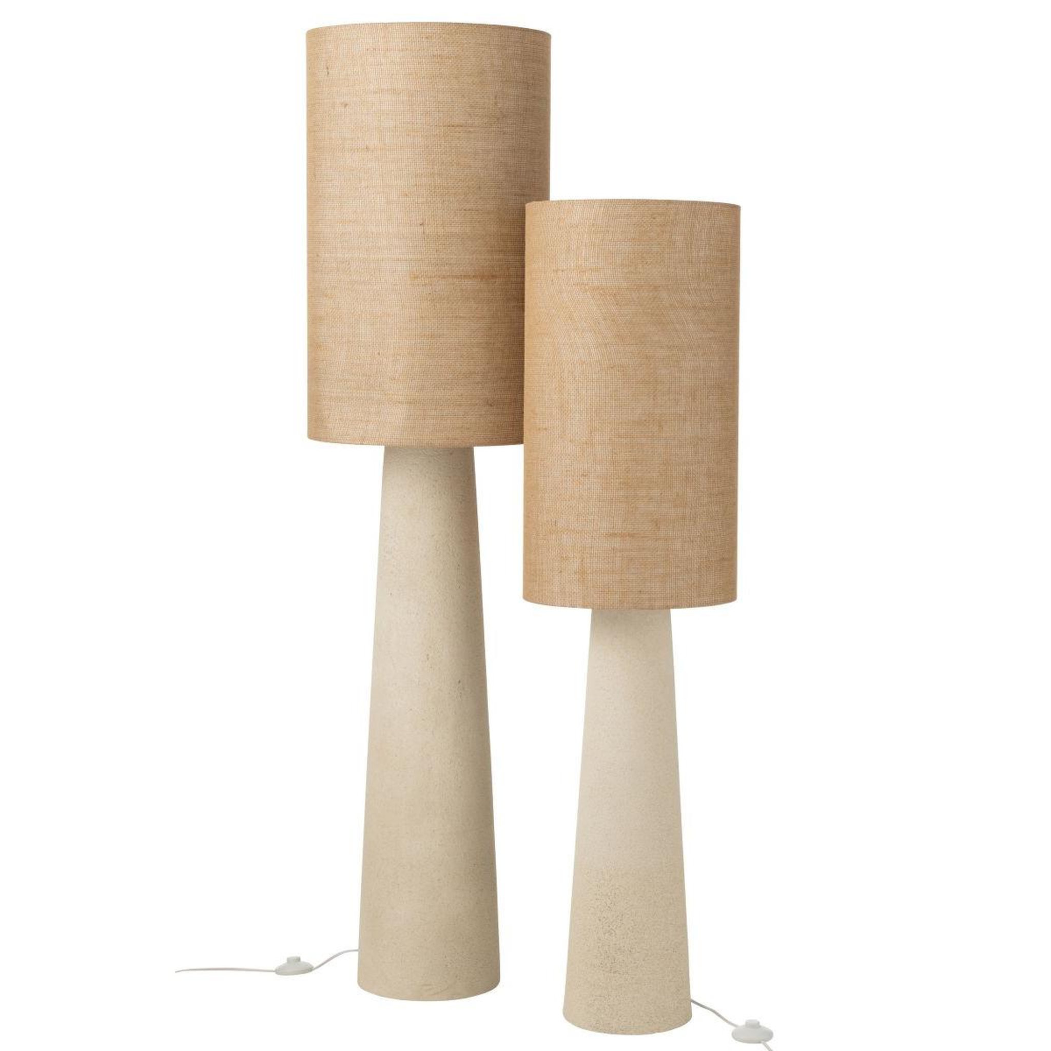 Voir la diapositive 4 : J-LINE Lampadaire design  ava  140cm naturel