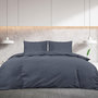 Voir la diapositive 3 : VIDAXL Ensemble de housse de couette Anthracite 140x200 cm Microfibre