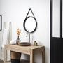 Voir la diapositive 3 : Paris Prix Miroir Rond  Barbier  51cm Noir