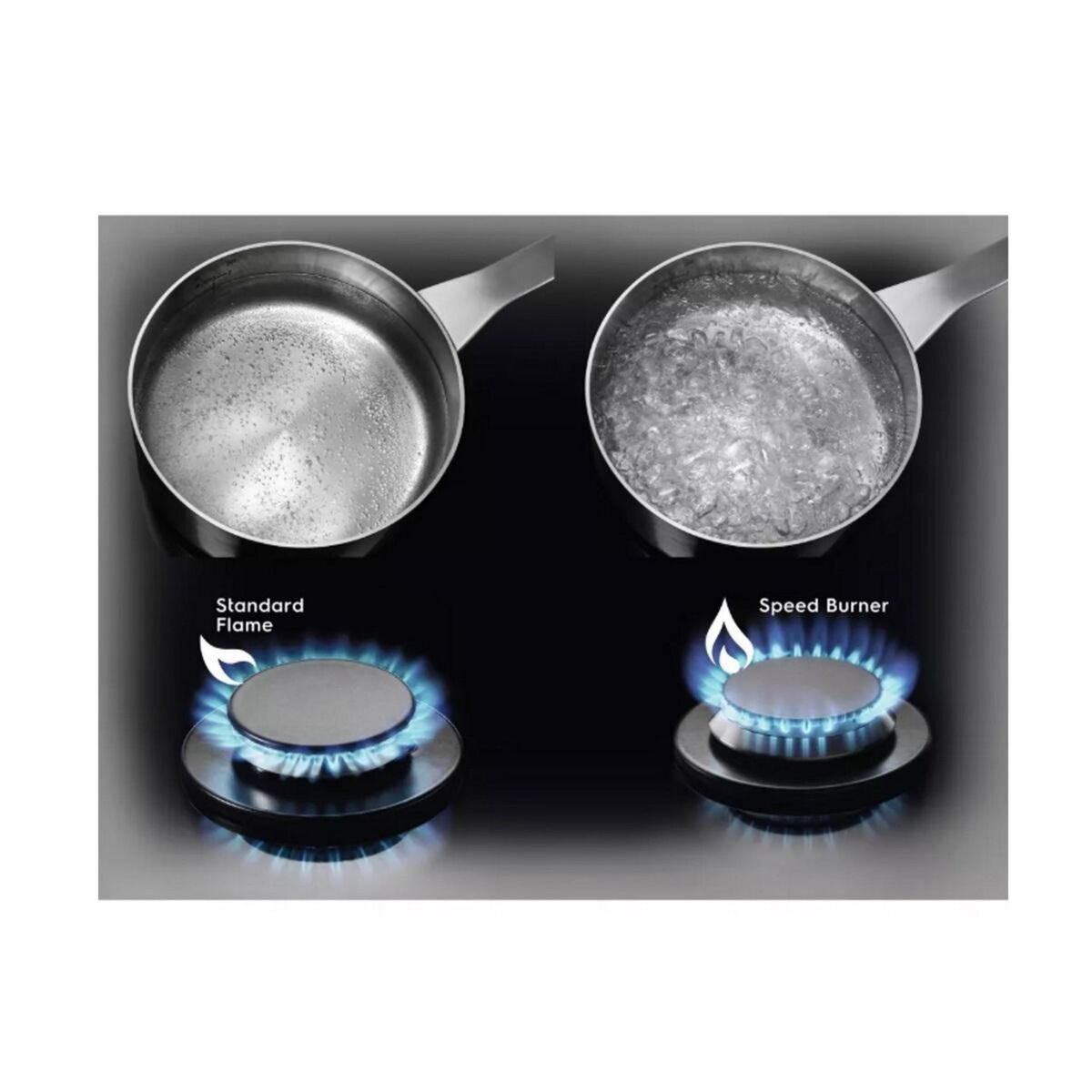 ELECTROLUX Table de cuisson à gaz 60cm 4 feux - KGS6424SX