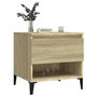 Voir la diapositive 4 : VIDAXL Table d'appoint Chene sonoma 50x46x50 cm Bois d'ingenierie