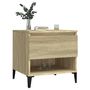 Voir la diapositive 4 : VIDAXL Table d'appoint Chene sonoma 50x46x50 cm Bois d'ingenierie