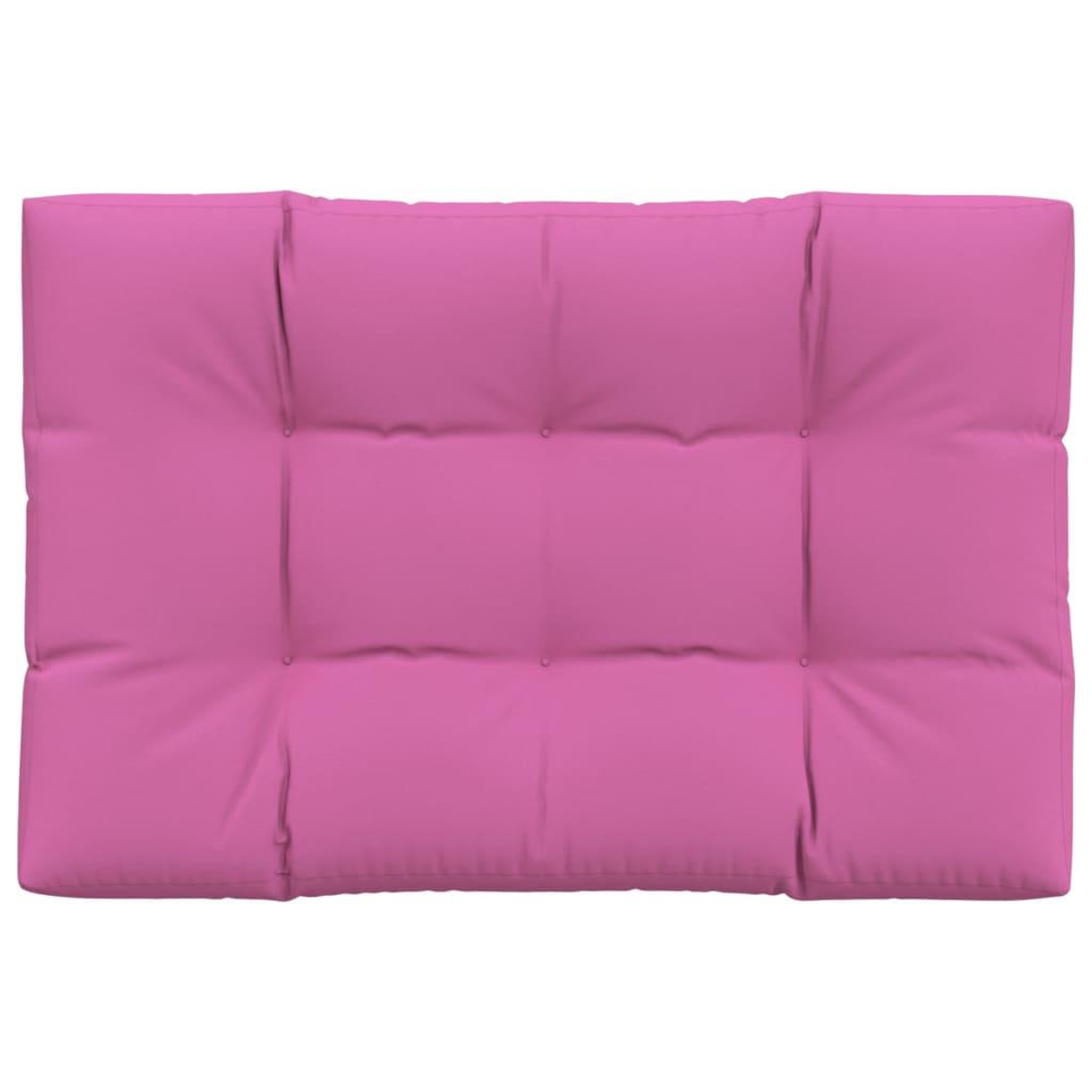Voir la diapositive 2 : VIDAXL Coussin de palette Rose 120x80x12 cm tissu