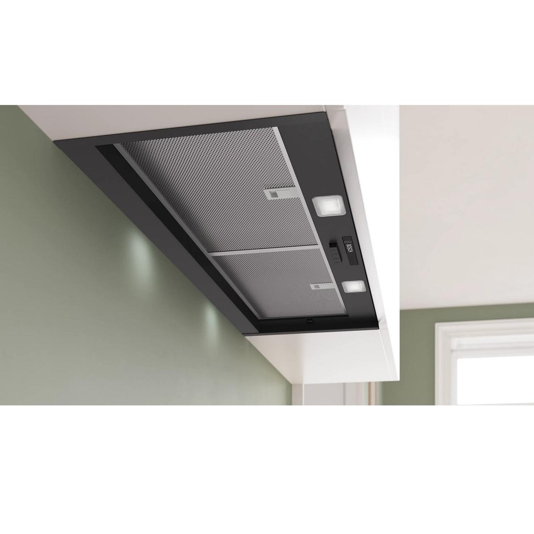 Voir la diapositive 5 : BOSCH Hotte décorative intégrée 90cm 384m3/h noir mat - dbb93bc60
