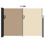 Voir la diapositive 5 : VIDAXL Auvent lateral retractable beige 140x600 cm