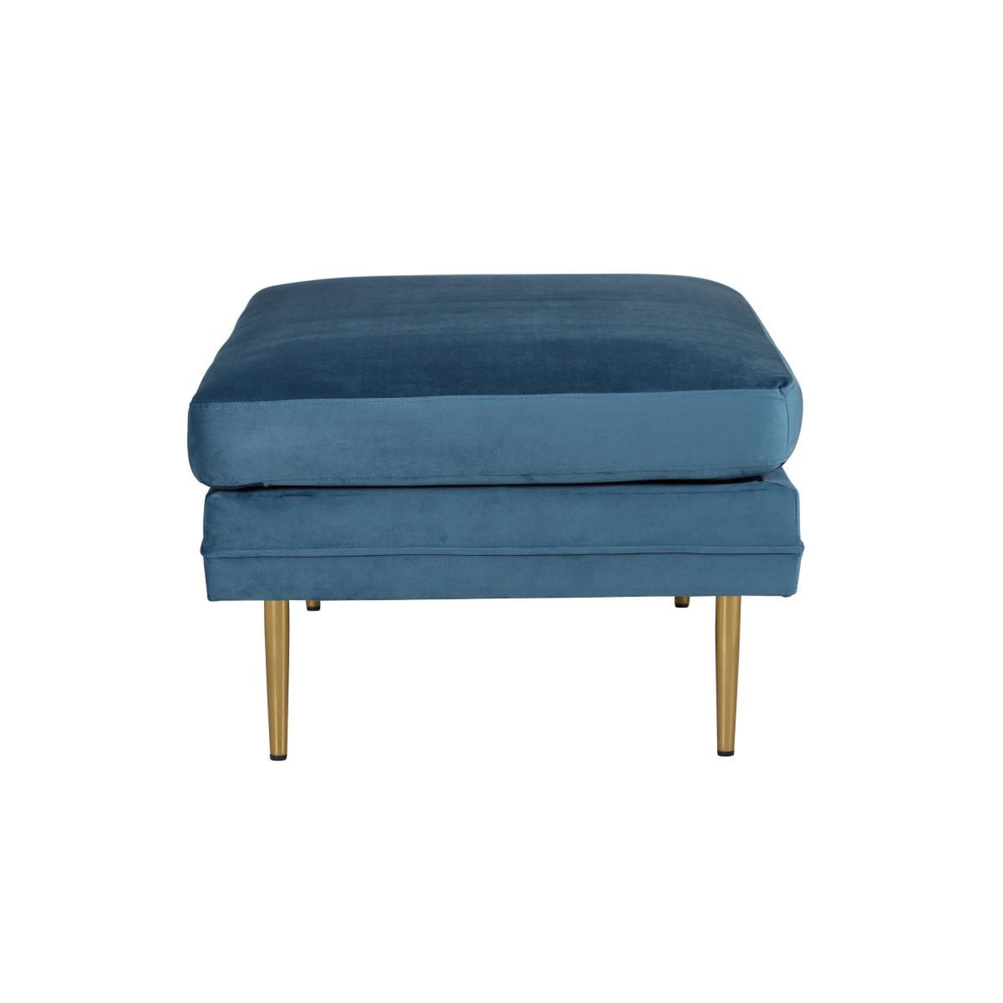 Voir la diapositive 3 : Paris Prix Pouf design en velours  boom  90cm bleu