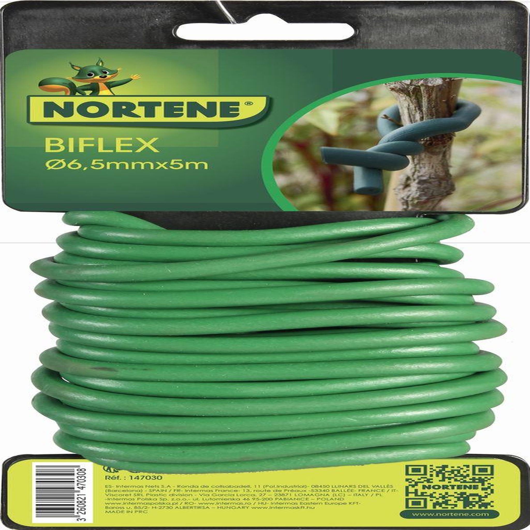Nortene Lien mousse BIFLEX pour plantes fragiles - ø 6,5 mm