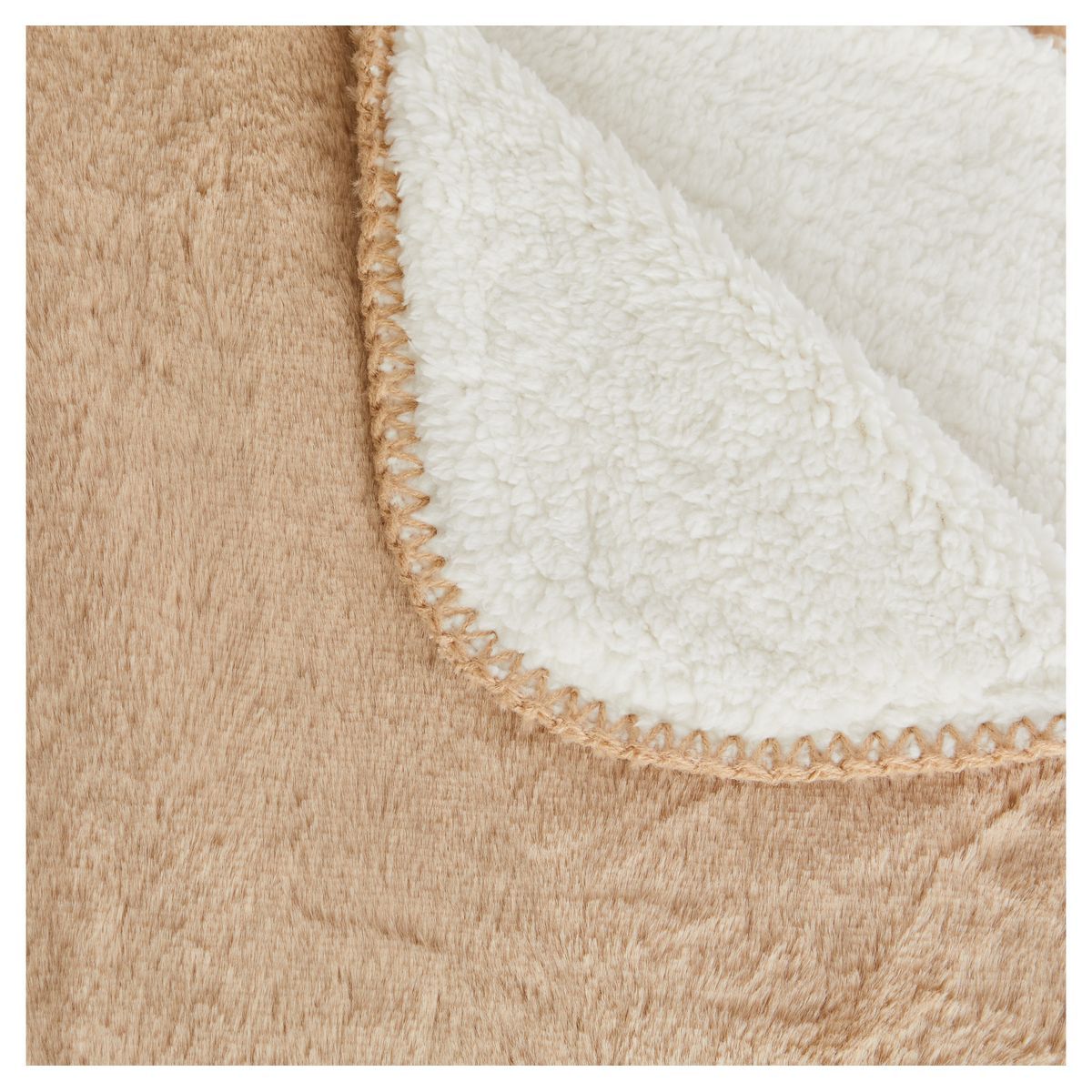 ACTUEL Plaid uni bi-matière en polyester 300g/m² RABBIT