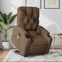 Voir la diapositive 1 : VIDAXL Fauteuil de massage inclinable Marron Tissu