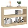 Voir la diapositive 5 : VIDAXL Bibliotheque/Separateur de piece chene sonoma 100x30x72 cm