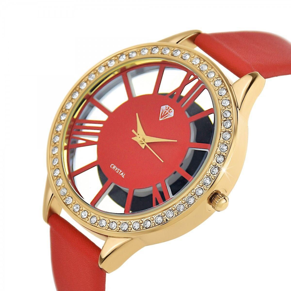 SC CRYSTAL Montre Lara SC Crystal ornée de Cristaux scintillants