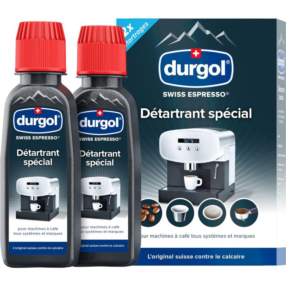 DURGOL Détartrant Swiss espresso 2x125ml