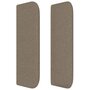 Voir la diapositive 4 : VIDAXL Tete de lit avec oreilles Taupe 147x16x78/88 cm Tissu