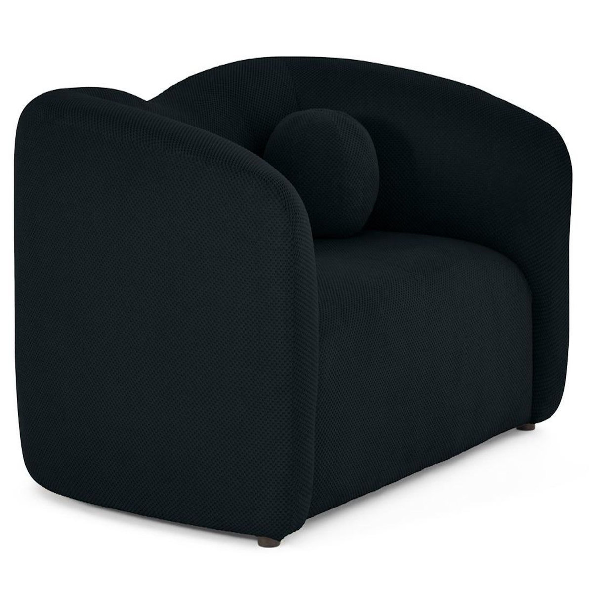 LISA DESIGN Charles - canapé droit 2 places en velours texturé