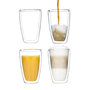 Voir la diapositive 3 : HI HI Ensemble de verres a latte macchiato 2 pcs 400 ml transparent