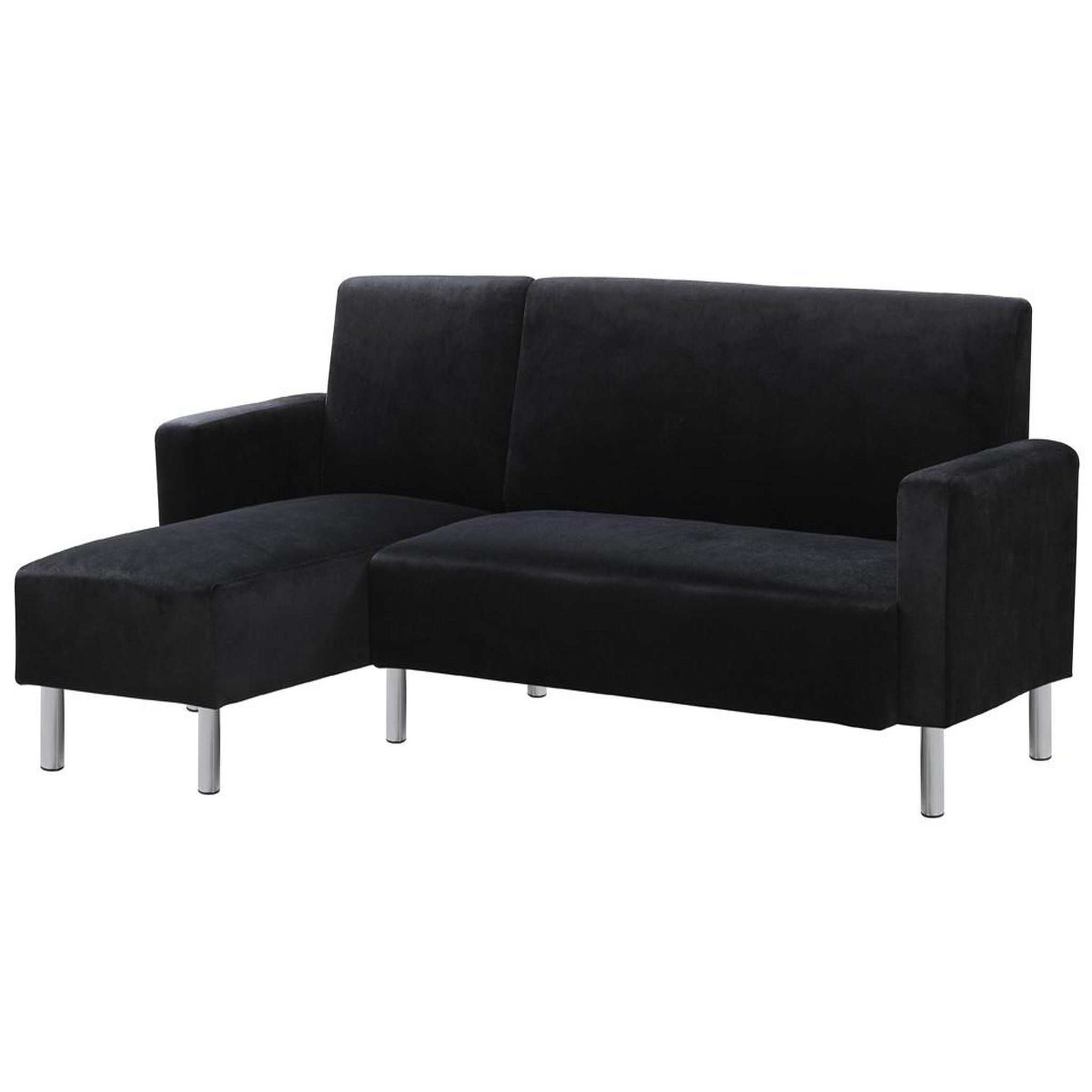 Habitat et Jardin Canapé d'angle tissu réversible  rio  - 4 places - gris anthracite
