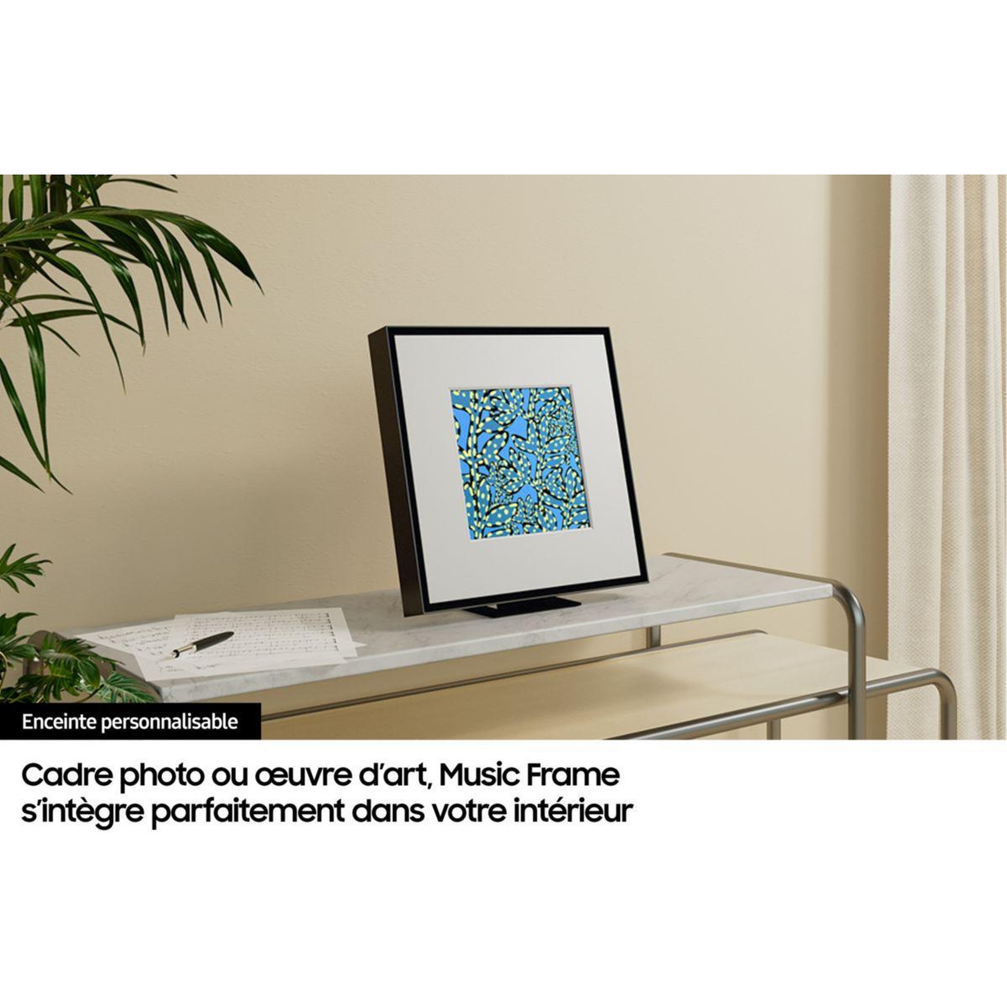 Voir la diapositive 3 : Samsung Enceinte fixe Music Frame HW-LS60D 2024