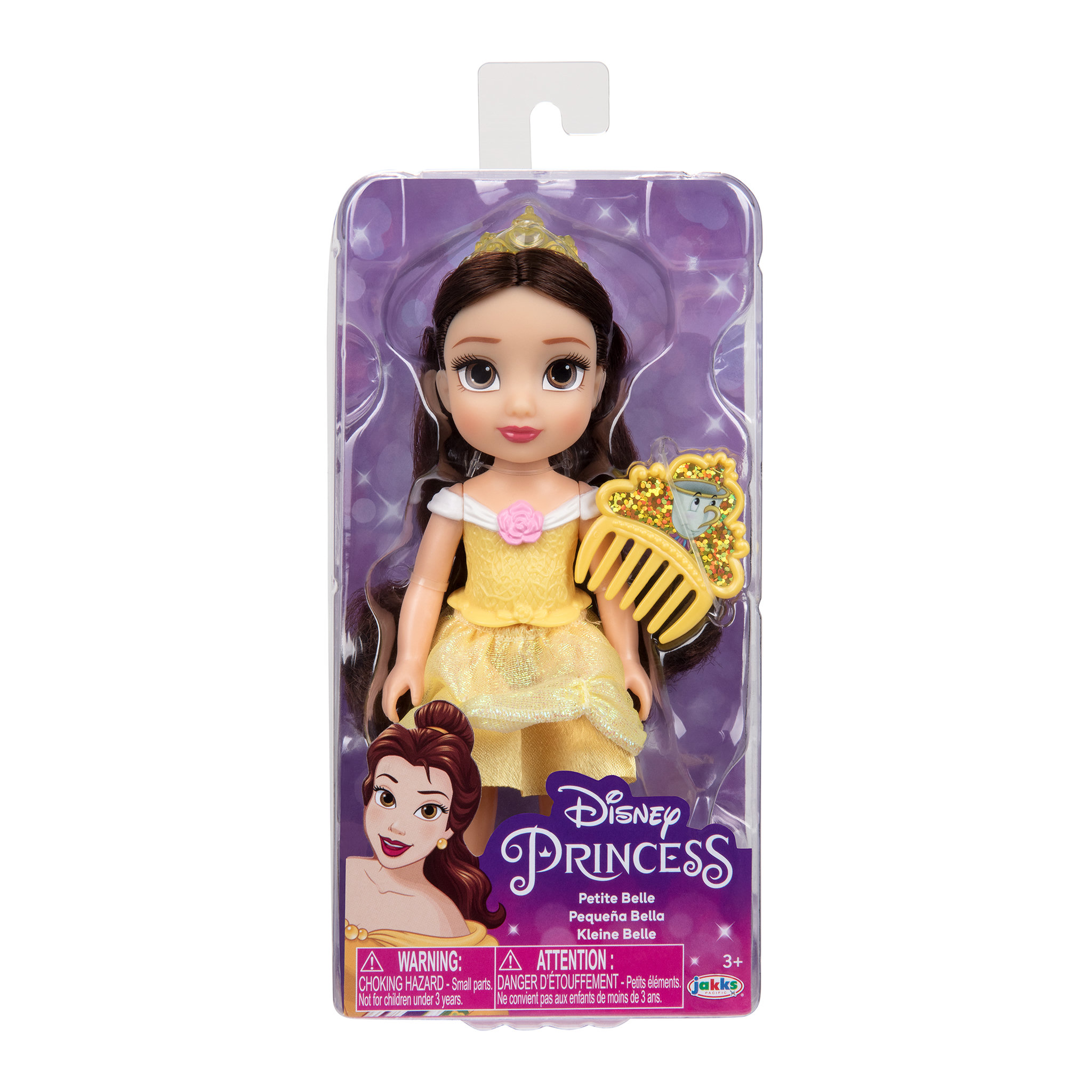 Voir la diapositive 2 : JAKKS PACIFIC Poupée Disney Princess Belle - 15 cm