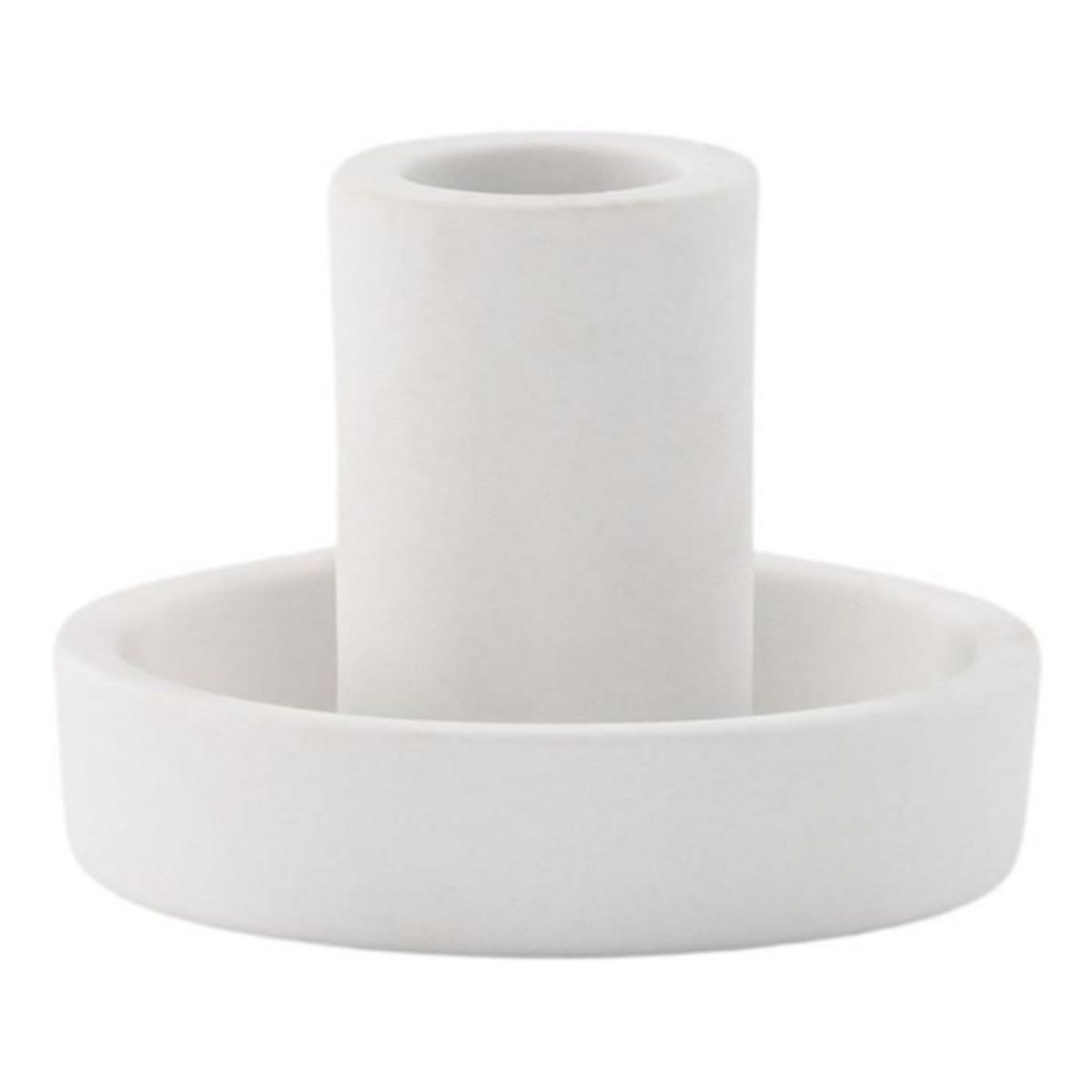 Paris Prix Bougeoir Design en Argile  Ceco  11cm Blanc