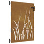 Voir la diapositive 2 : VIDAXL Portail de jardin 85x125 cm acier corten conception d'herbe