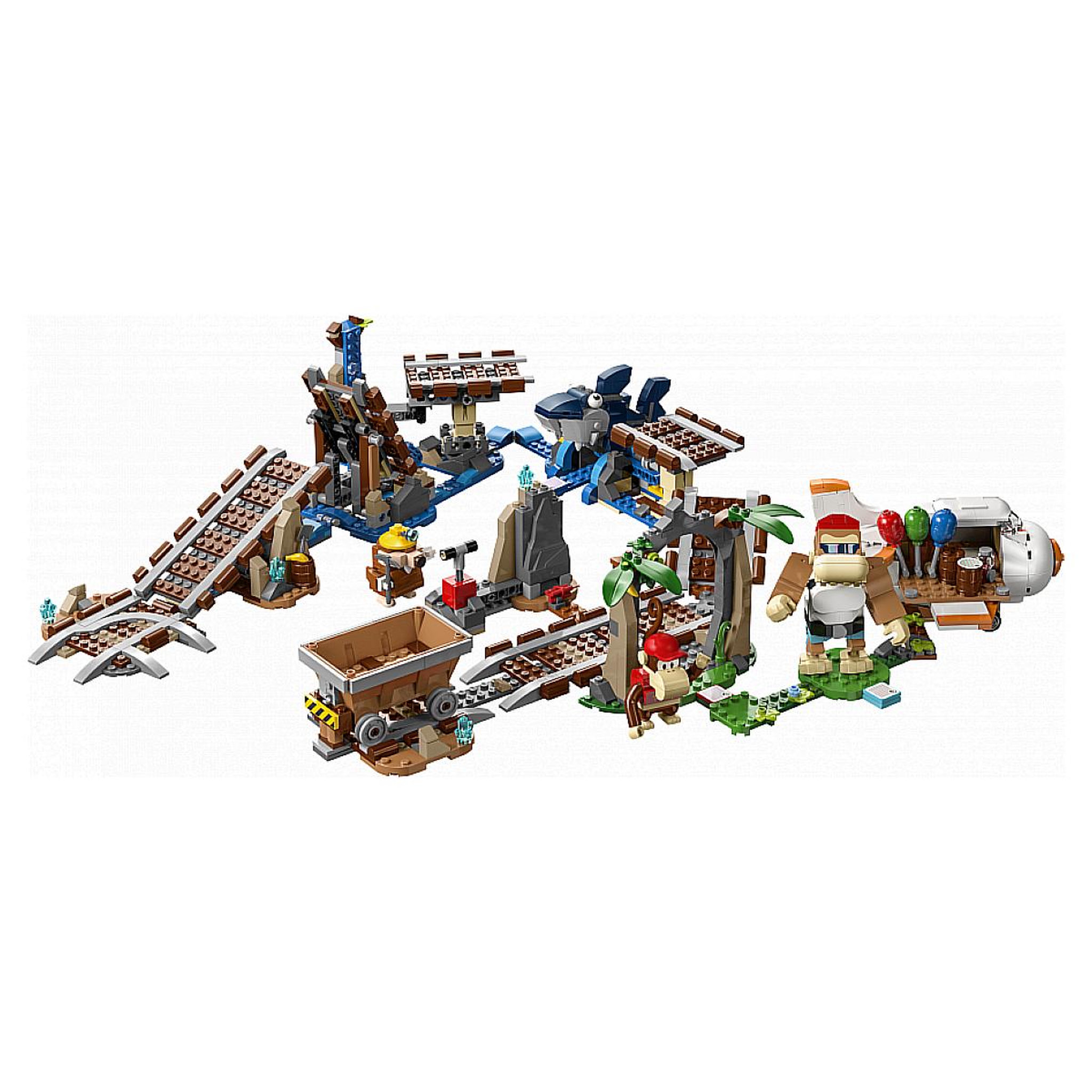 Voir la diapositive 4 : LEGO 71425 Ensemble d extension course de chariot de mine de diddy kong Super Mario™