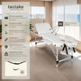 Voir la diapositive 2 : tectake Table de massage 3 zones largeur 61 cm et rembourrage 5 cm blanc