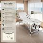 Voir la diapositive 2 : tectake Table de massage 3 zones largeur 61 cm et rembourrage 5 cm blanc