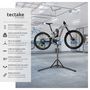 Voir la diapositive 2 : tectake Support de réparation pour vélo poids supporté 50 kg pliable avec fermetures rapides gris/noir
