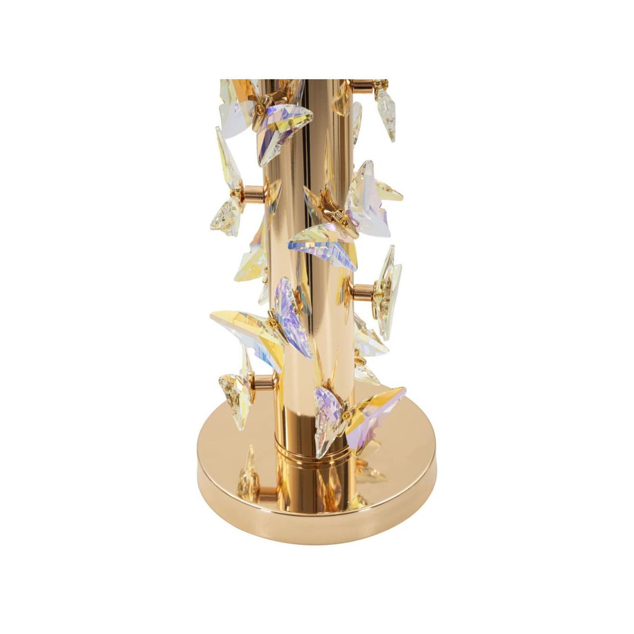 Voir la diapositive 3 : Paris Prix Lampe à poser  butterfly  74cm or & blanc