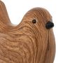 Voir la diapositive 5 : ATMOSPHERA Lot de 2 Oiseaux en Dolomite  Family Corner  14cm Marron