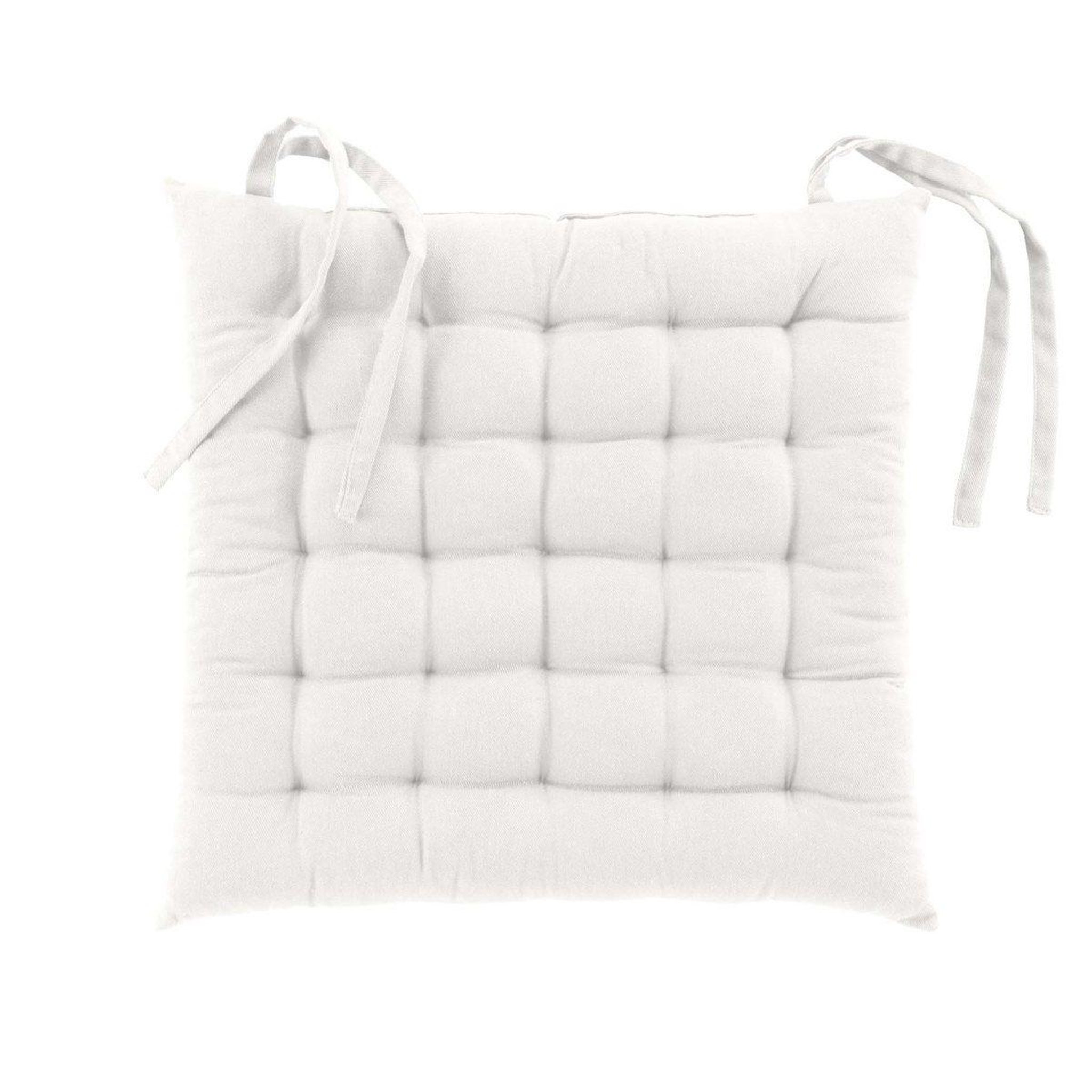 Douceur d'Intérieur Coussin de chaise  twily  38x38cm blanc