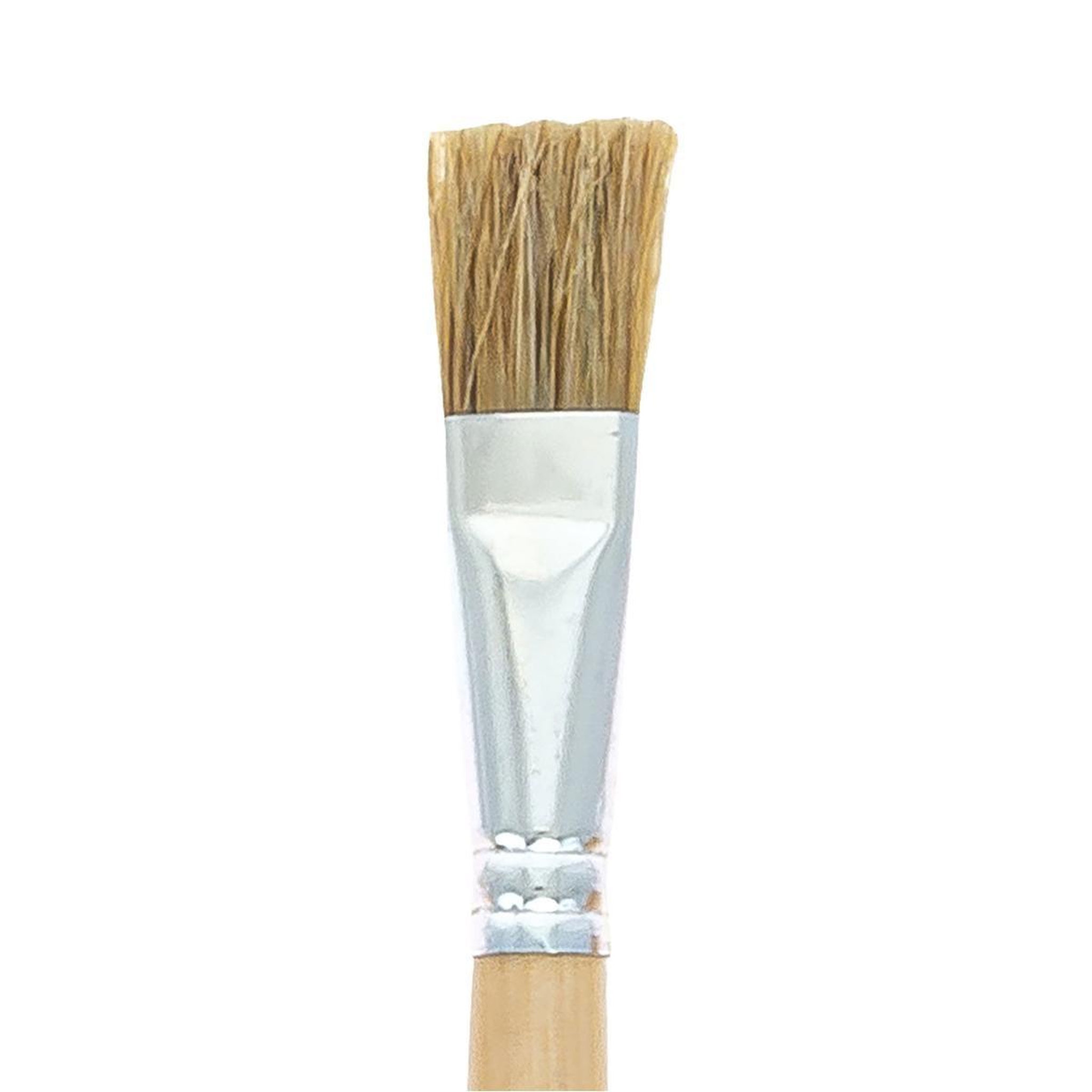 Voir la diapositive 4 : ART & CRAFT Heutink Brosses plates, manche longe, soie de porc, no. 16, le lot de 12 pièces