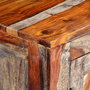 Voir la diapositive 5 : VIDAXL Buffet gris 160x40x75 cm bois de sesham massif
