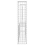 Voir la diapositive 4 : VIDAXL Panier de gabion en forme de U avec 2 poteaux Fer 140x20x100 cm